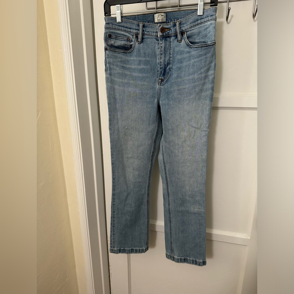 J. Crew Light Blue Billie Demi Boot Crop Jeans